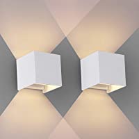 2PCS Moderna Apliques De Pared Blanco Cálido G9 LED OOWOLF- Lampara De Pared Bombillas LED Reemplazables Iluminación…